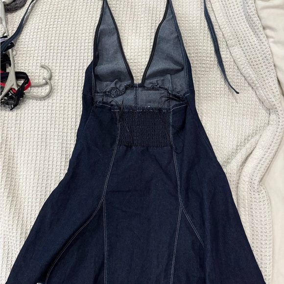 Kimchi Blue Dark Blue Jean Dress from Urban Outfitters - Picture 2 of 3